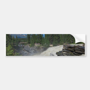 Athabaska Wasserfall in den Rocky Mountains Autoaufkleber