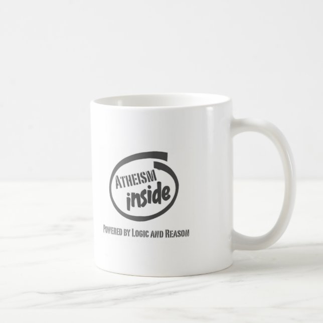 Atheism Inside Powred by logic and reason Kaffeetasse (Rechts)