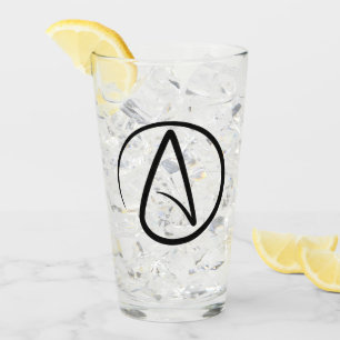 Atheismus-Symbol - Atheistisches Zeichen Glas