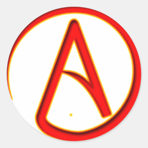 Atheismus-Symbol Runder Aufkleber