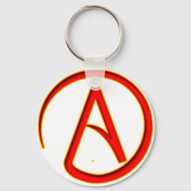 Atheismus-Symbol Schlüsselanhänger (Vorderseite)