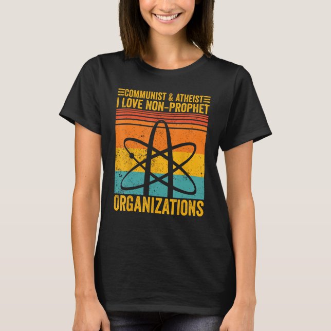 Atheist Atheismus Kommunist Atheist Nicht Prophet  T-Shirt (Vorderseite)
