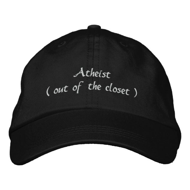 Atheist (aus dem Schrank) Bestickte Kappe (Vorderseite)