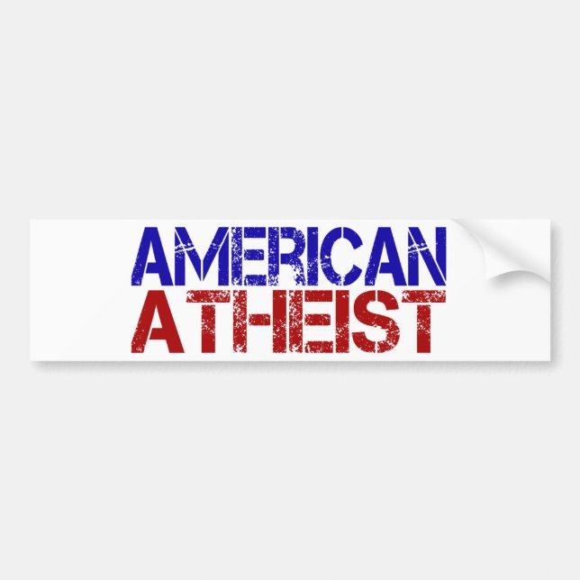 Atheist Autoaufkleber (Vorne)