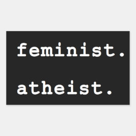 Atheist-Autoaufkleber Rechteckiger Aufkleber