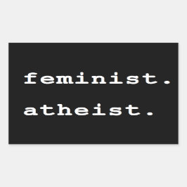 Atheist-Autoaufkleber Rechteckiger Aufkleber
