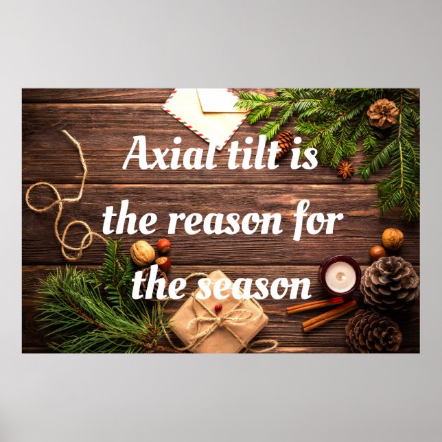 Atheist "Axial Tilt ist der Grund für die Saison" Poster (Vorne)