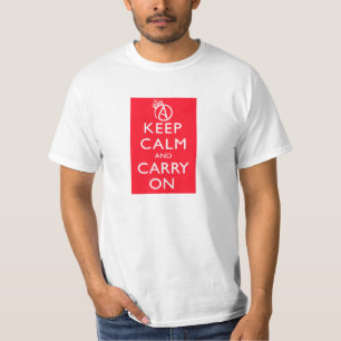 Atheist behalten ruhig und machen Plakat-Shirt T-Shirt