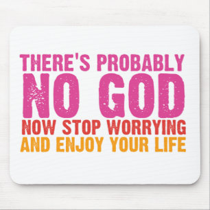 Atheist Bus Campaign (Vertikal) Mousepad