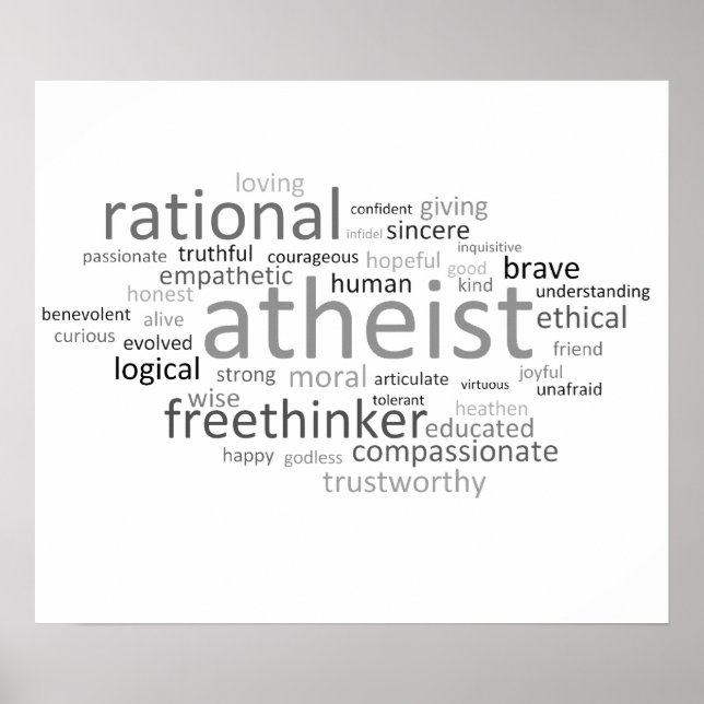 Atheist Cloud Poster (Vorne)