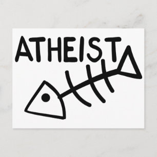 Atheist Fish Postkarte