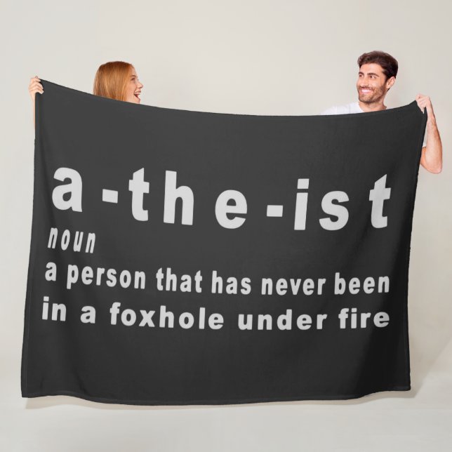 ATHEIST FLEECEDECKE (Beispiel)