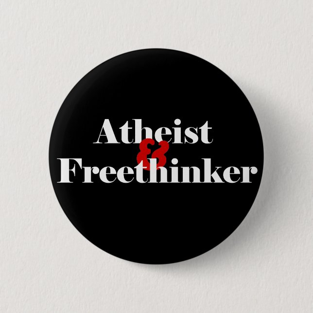 Atheist & Freethinker Button (Vorderseite)