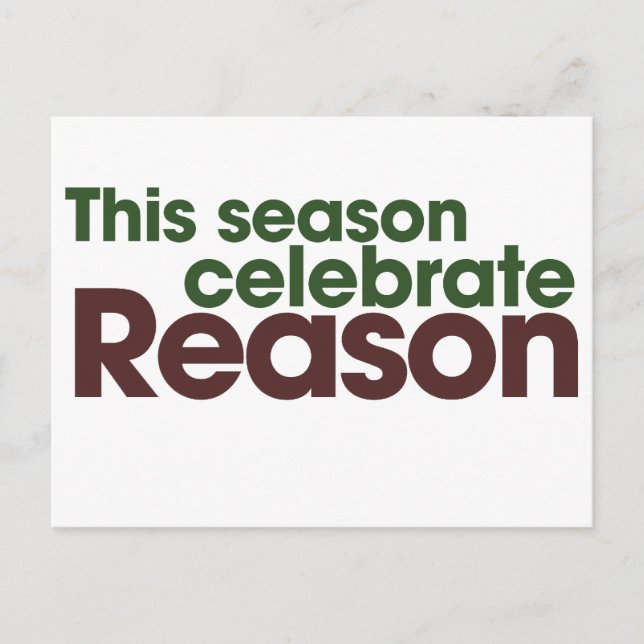 Atheist Holiday Feiertagspostkarte (Vorderseite)