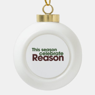 Atheist Holiday Keramik Kugel-Ornament