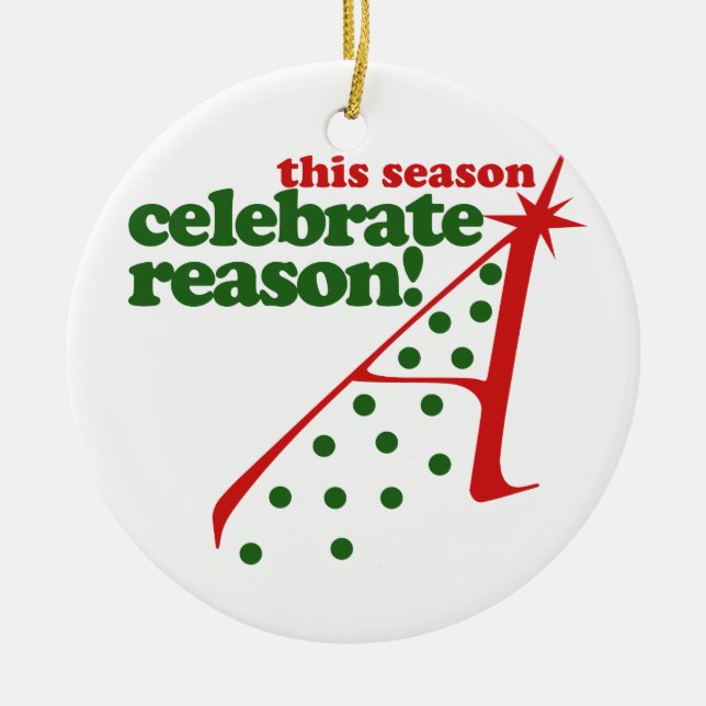 Atheist Holiday Saison Keramik Ornament (Vorne)