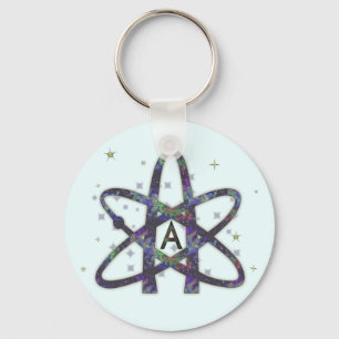 Atheist in der Weltraum-Schlüsselkette Schlüsselanhänger