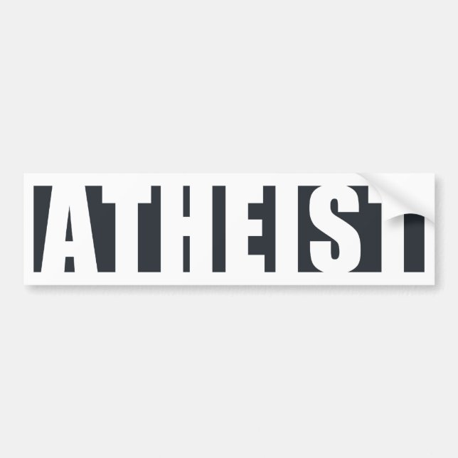 Atheist innen autoaufkleber (Vorne)