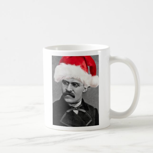 Atheist Nietzsche Weihnachts-Tasse Kaffeetasse (Rechts)