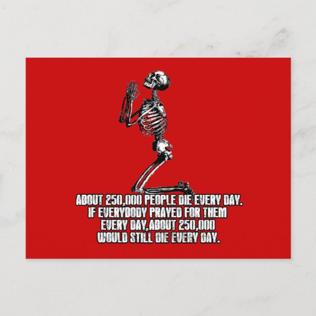 Atheist Postkarte (Vorderseite)