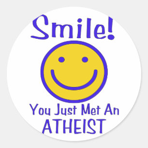 Atheist Runder Aufkleber
