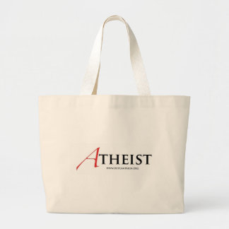 Atheist (Scharlachrot Buchstabe-) Jumbo Stoffbeutel