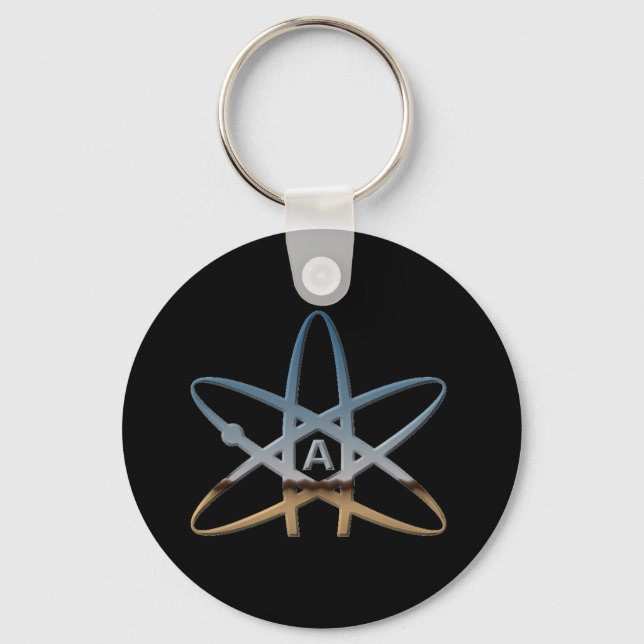 Atheist Symbol Keychain Schlüsselanhänger (Vorderseite)