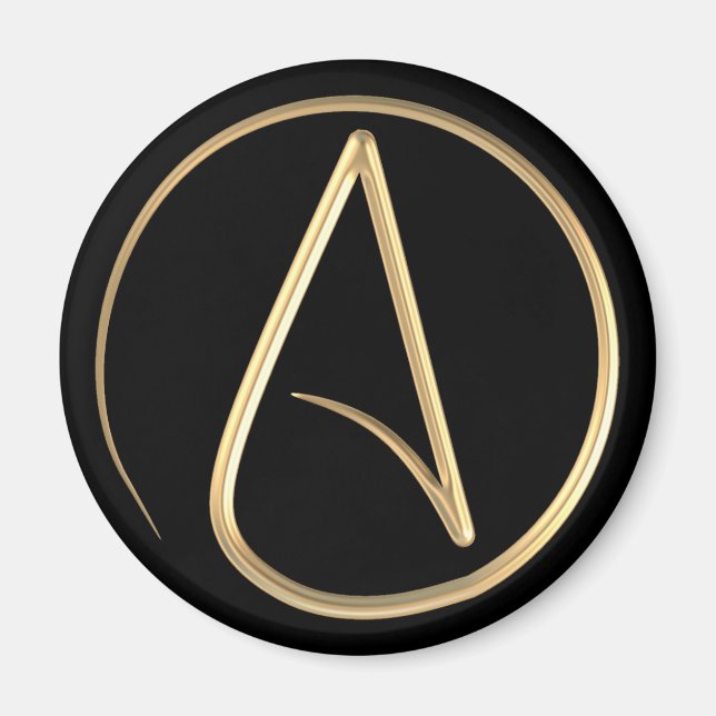 Atheist Symbol Magnet (Vorne)