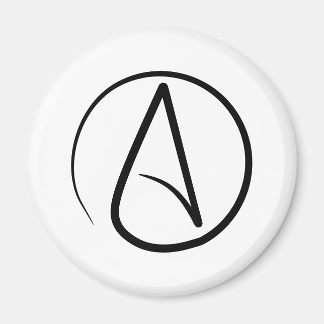 Atheist Symbol Magnet (Vorne)