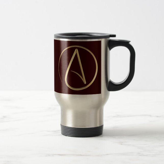 Atheist Symbol Reisebecher (Rechts)