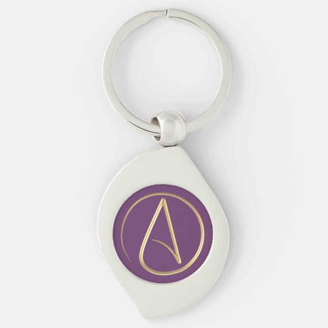Atheist Symbol Schlüsselanhänger (Vorderseite)