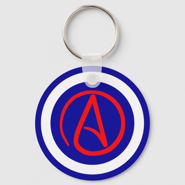 Atheist Symbol Schlüsselanhänger (Vorderseite)