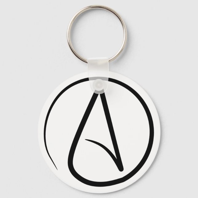Atheist Symbol Schlüsselanhänger (Vorderseite)