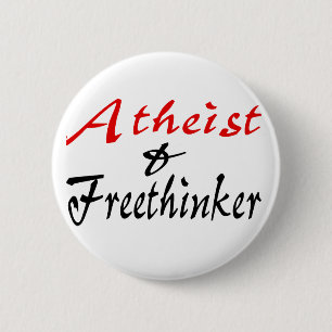 Atheist und Freethinker Button