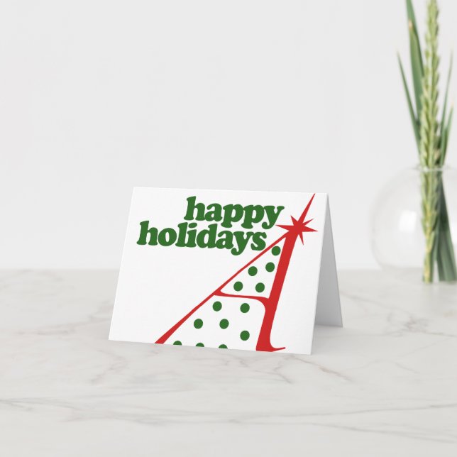 Atheist-Xmas-Baum Feiertagskarte (Vorderseite)