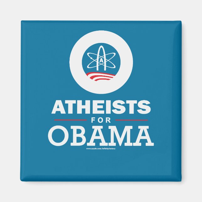Atheisten für Obama Magnet (Vorne)
