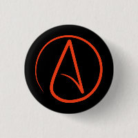 Atheistensymbol: Orange auf schwarz