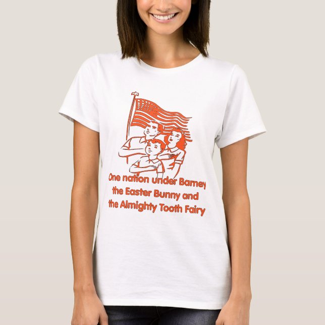 Atheistische Bürgschaft T-Shirt (Vorderseite)