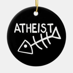 Atheistische Fische Keramik Ornament