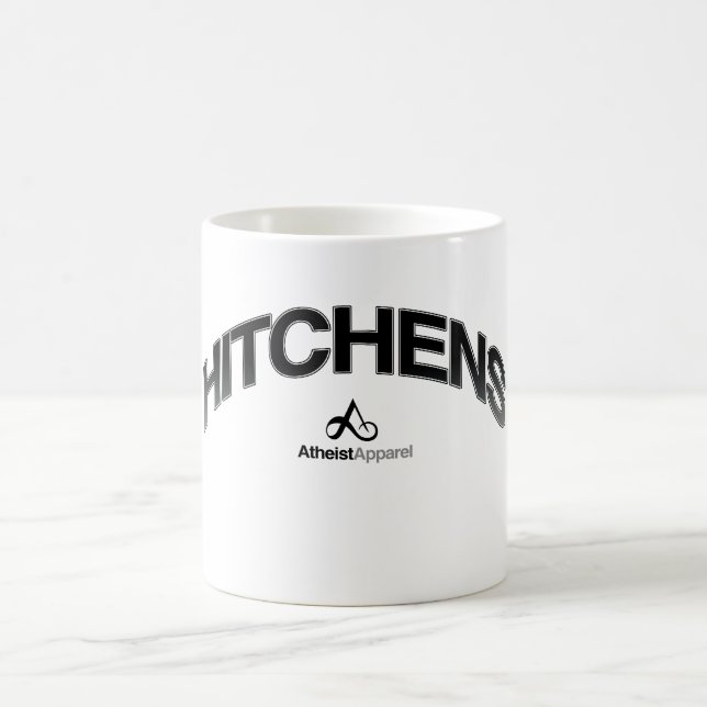 Atheistische Helder Christopher Hitchens Kaffeetasse (Mittel)