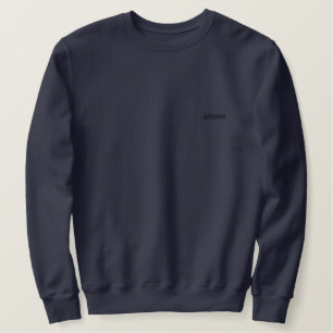 Atheistische Stickerei Besticktes Sweatshirt