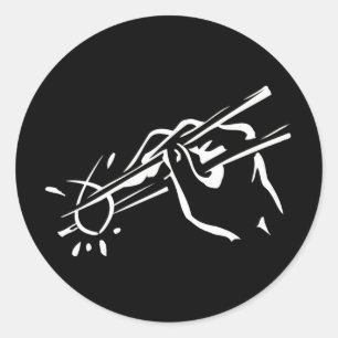 Atheistische Sushi! (ichthys) Runder Aufkleber