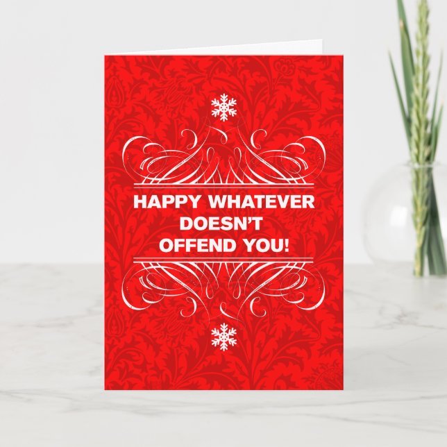 Atheistische Weihnachtskarte Feiertagskarte (Vorderseite)