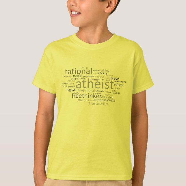 Atheistische Wolke T-Shirt (Vorderseite)