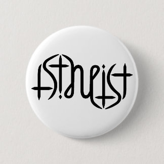 Atheistischer Ambigram - Vorlage Button