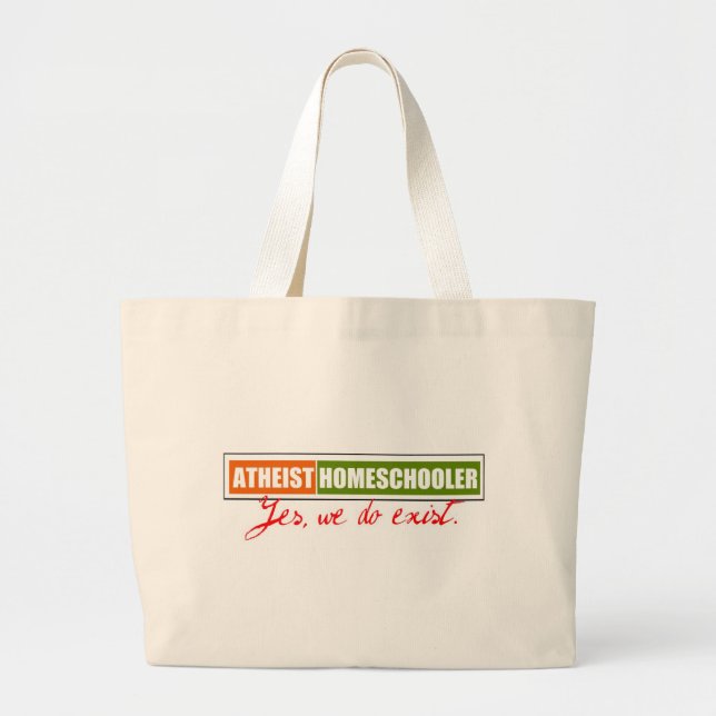 Atheistischer Homeschooler Jumbo Stoffbeutel (Vorne)
