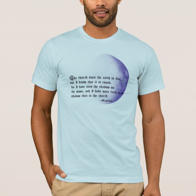 Atheistischer Mond T-Shirt (Vorderseite)