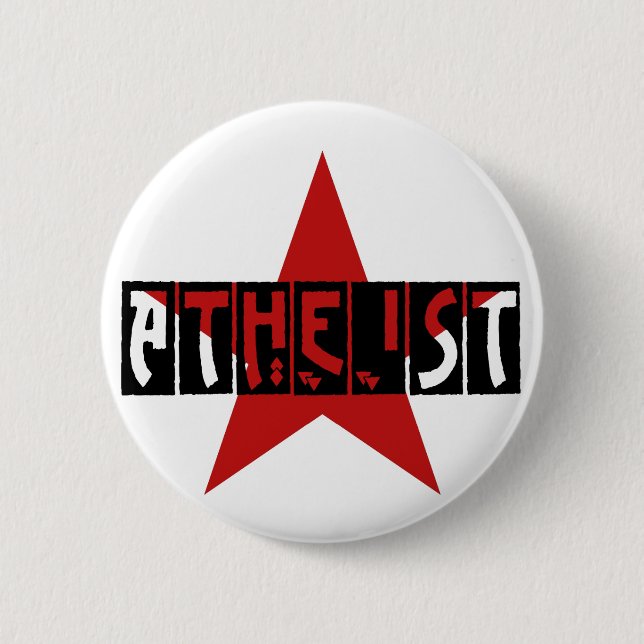 Atheistischer Stern Button (Vorderseite)