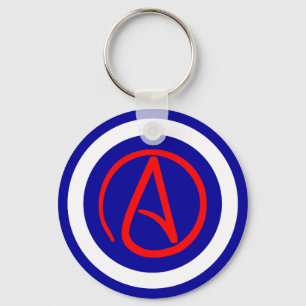 Atheistischer Symbol-Schlüsselanhänger Schlüsselanhänger