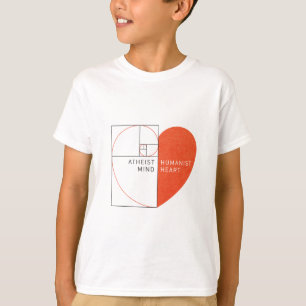 Atheistischer Verstand, Humanist-Herz T-Shirt